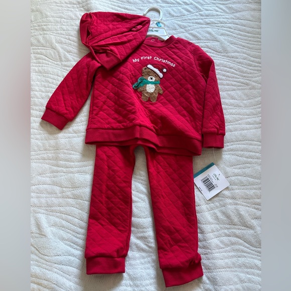 Little Me Red Kids Pajamas Set - Picture 1 of 3
